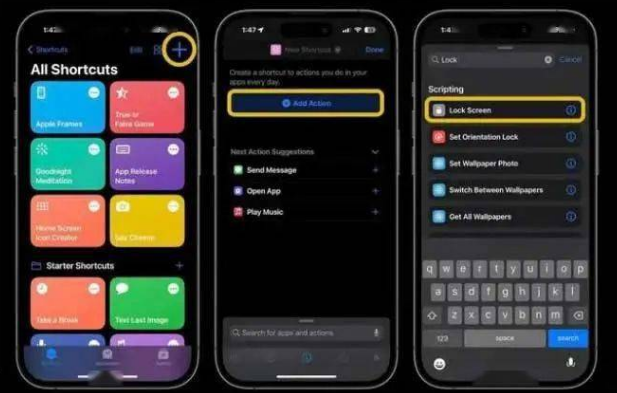 榆次苹果14锁屏维修店分享iPhone14升级iOS16.4后如何创建锁屏快捷方式 